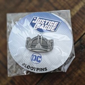 Loot Crate Silver Justice League Pin